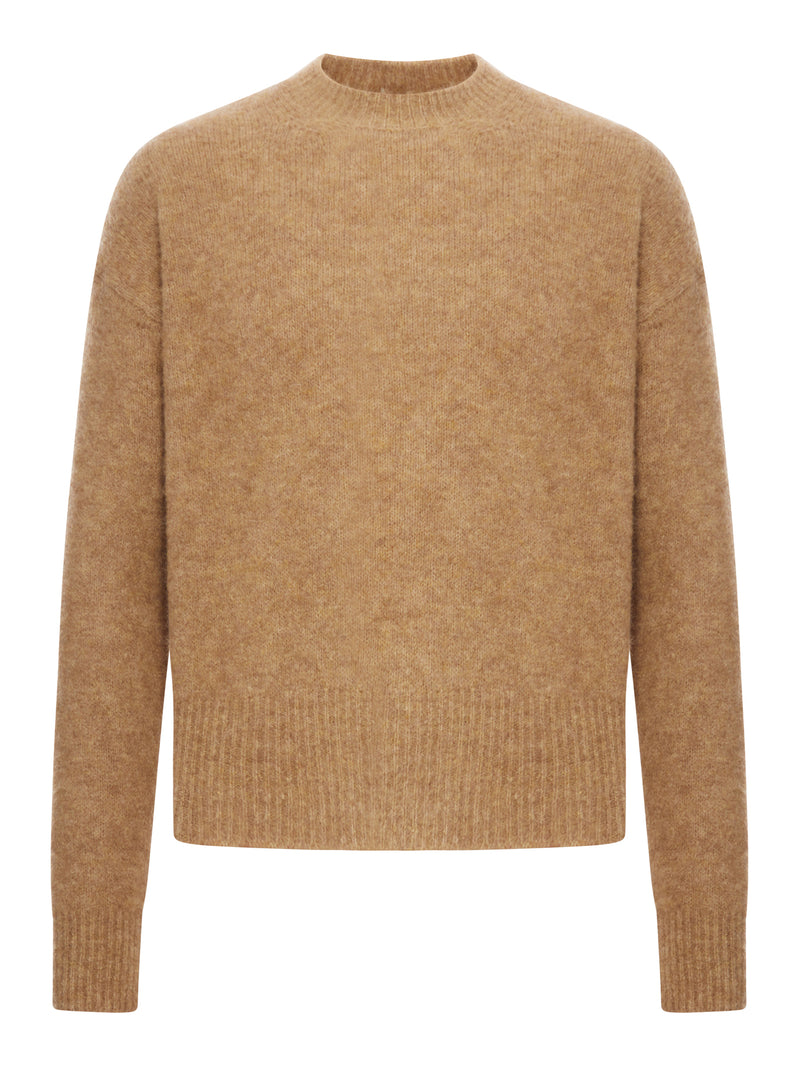 CREW NECK ALPACA WOOL SWEATER