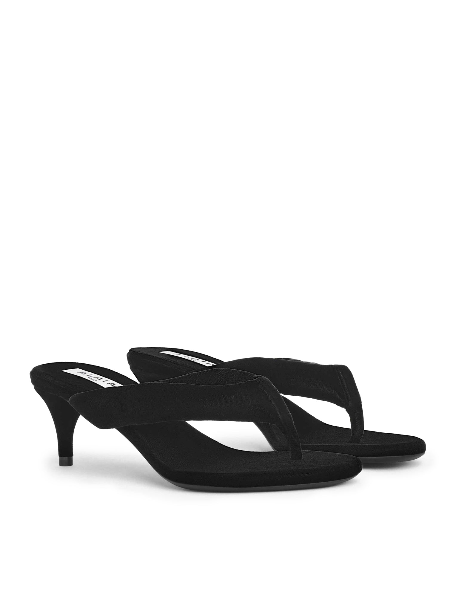 VELVET HEEL FLIP-FLOPS MULE