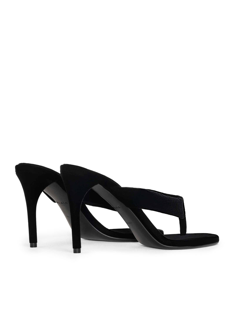 VELVET HEEL FLIP-FLOPS MULE