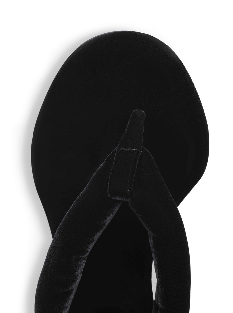 VELVET HEEL FLIP-FLOPS MULE