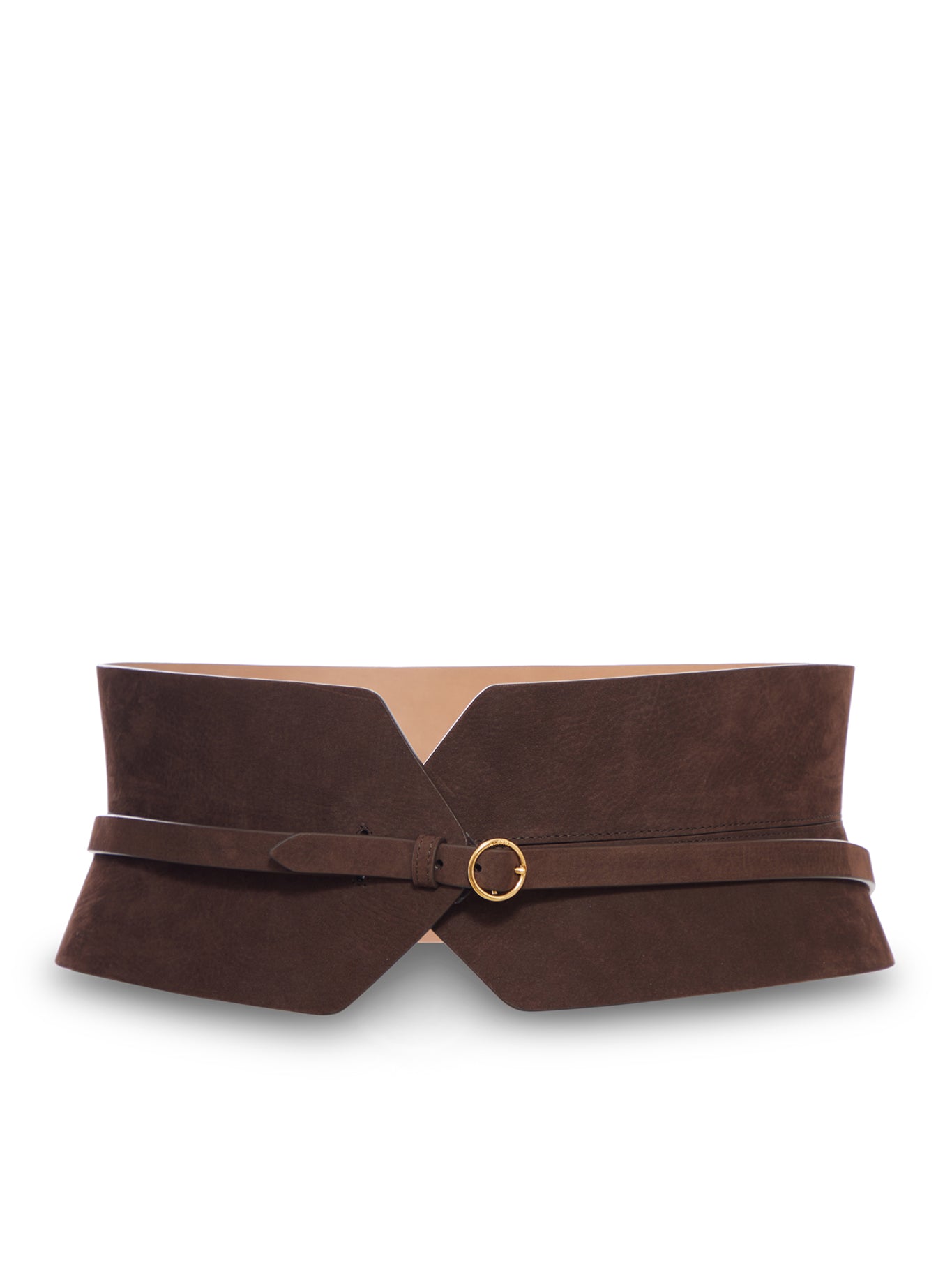 WIDE PANEL LEATHER BELT