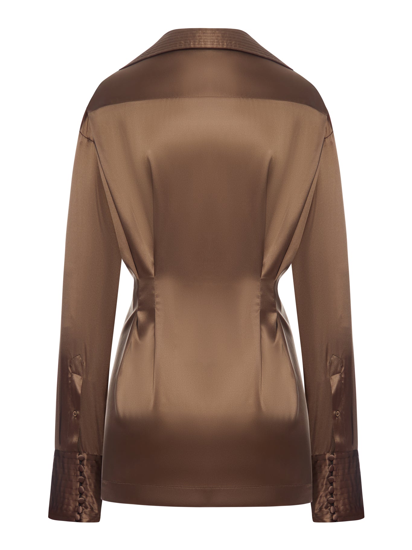 SILK BLOUSE WITH FRONT DRAPING