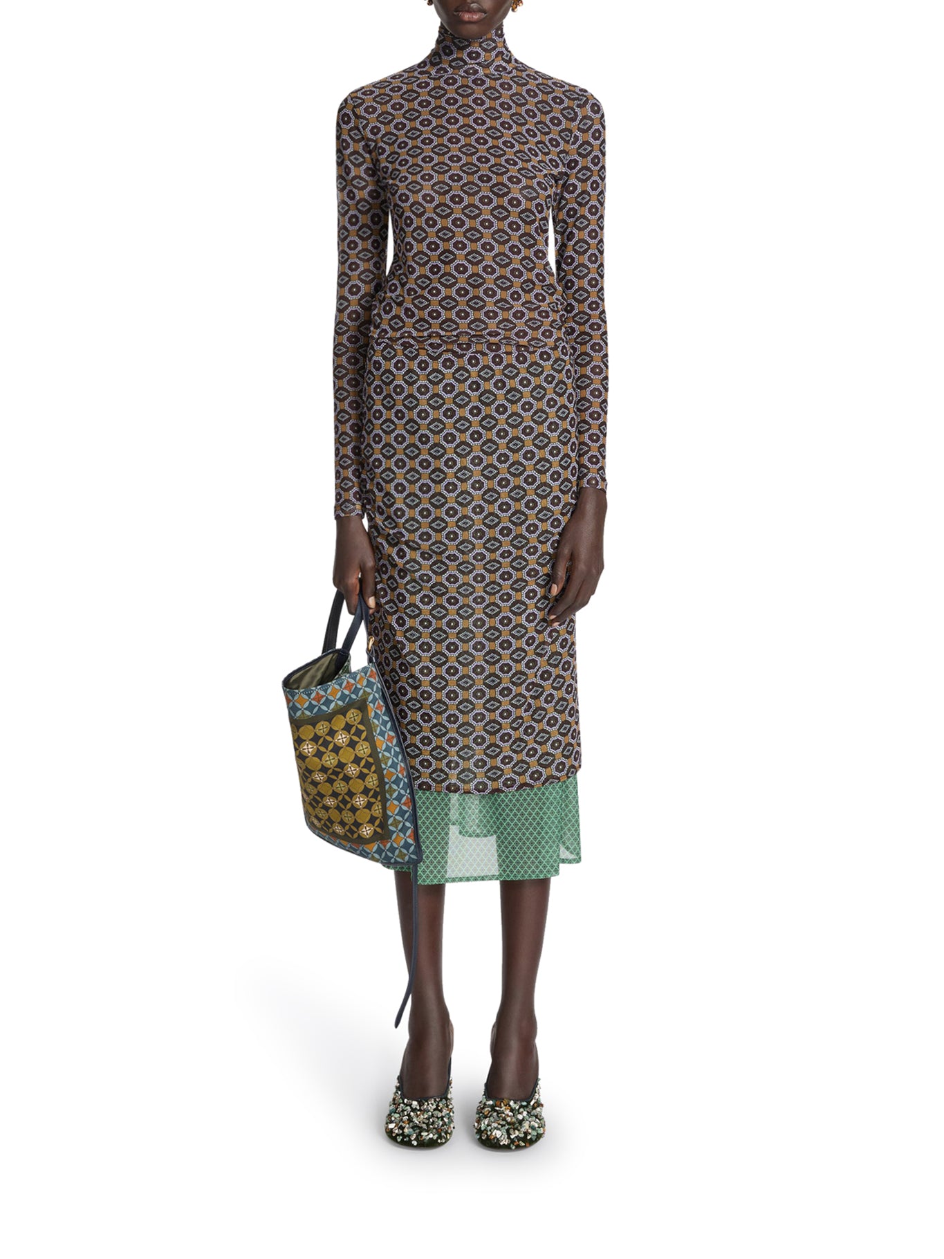 DOUBLE LAYERED SKIRT