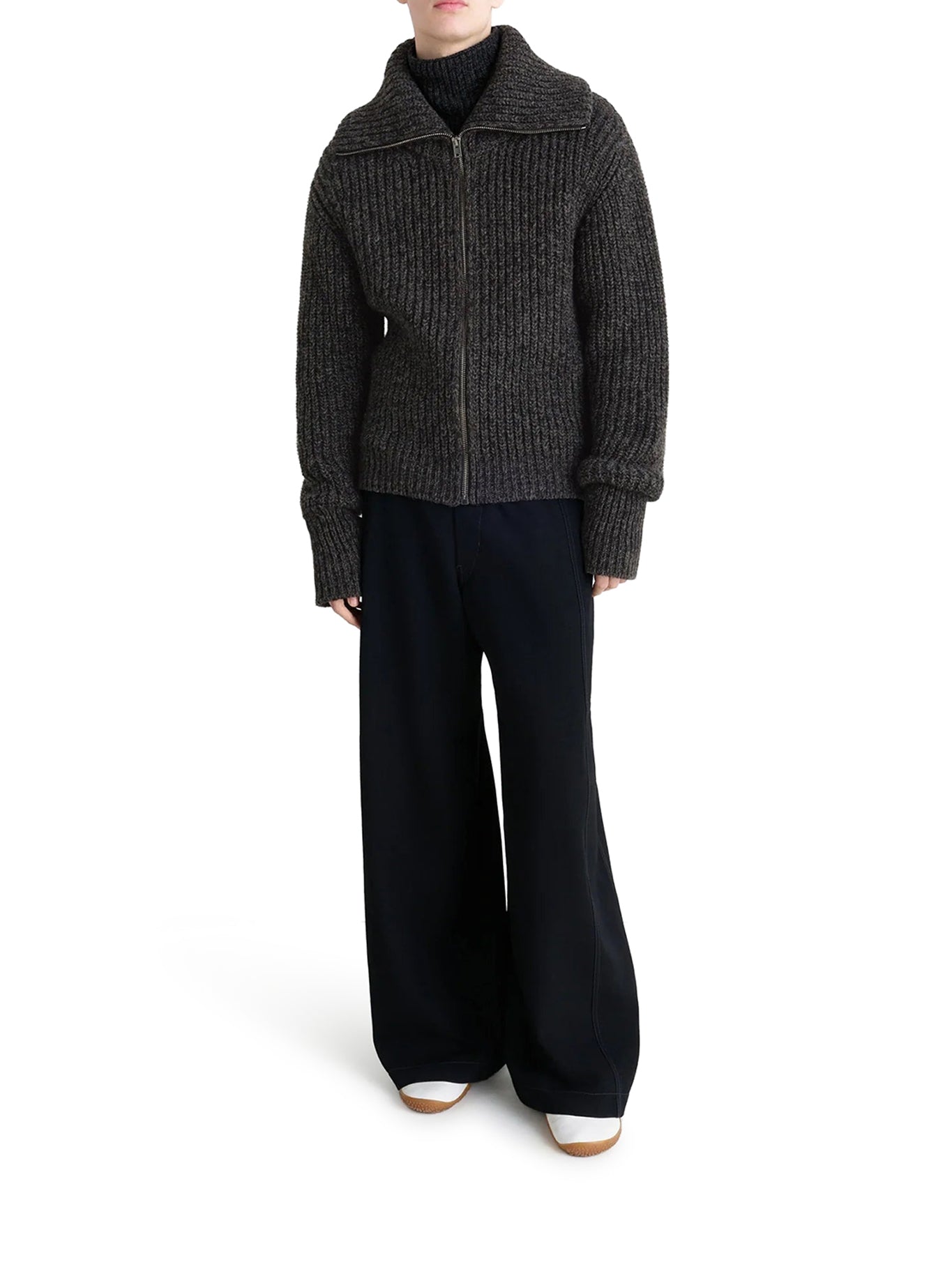 ALPACA ZIP-UP CARDIGAN