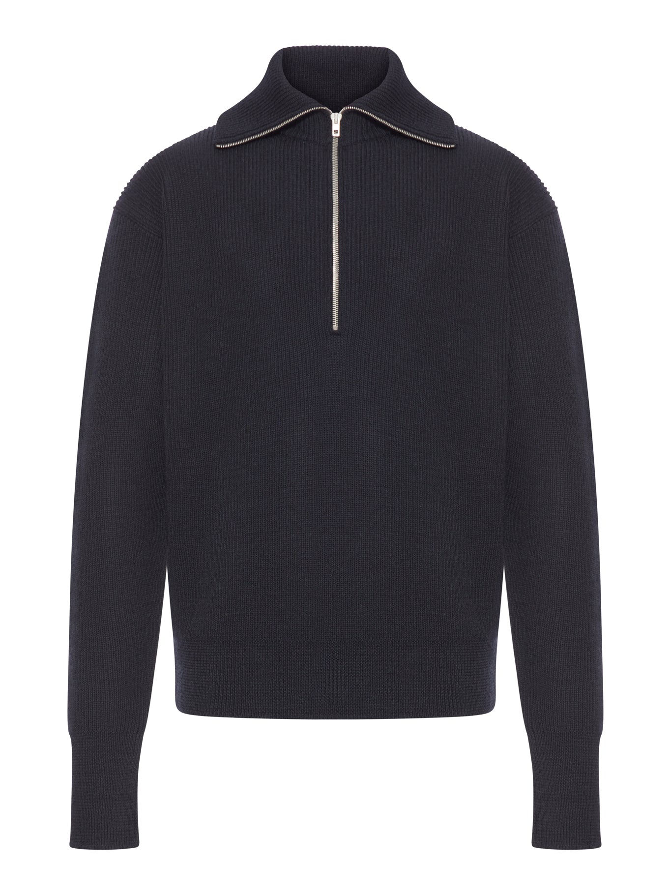 WOOL SWEATER WITH ZIP