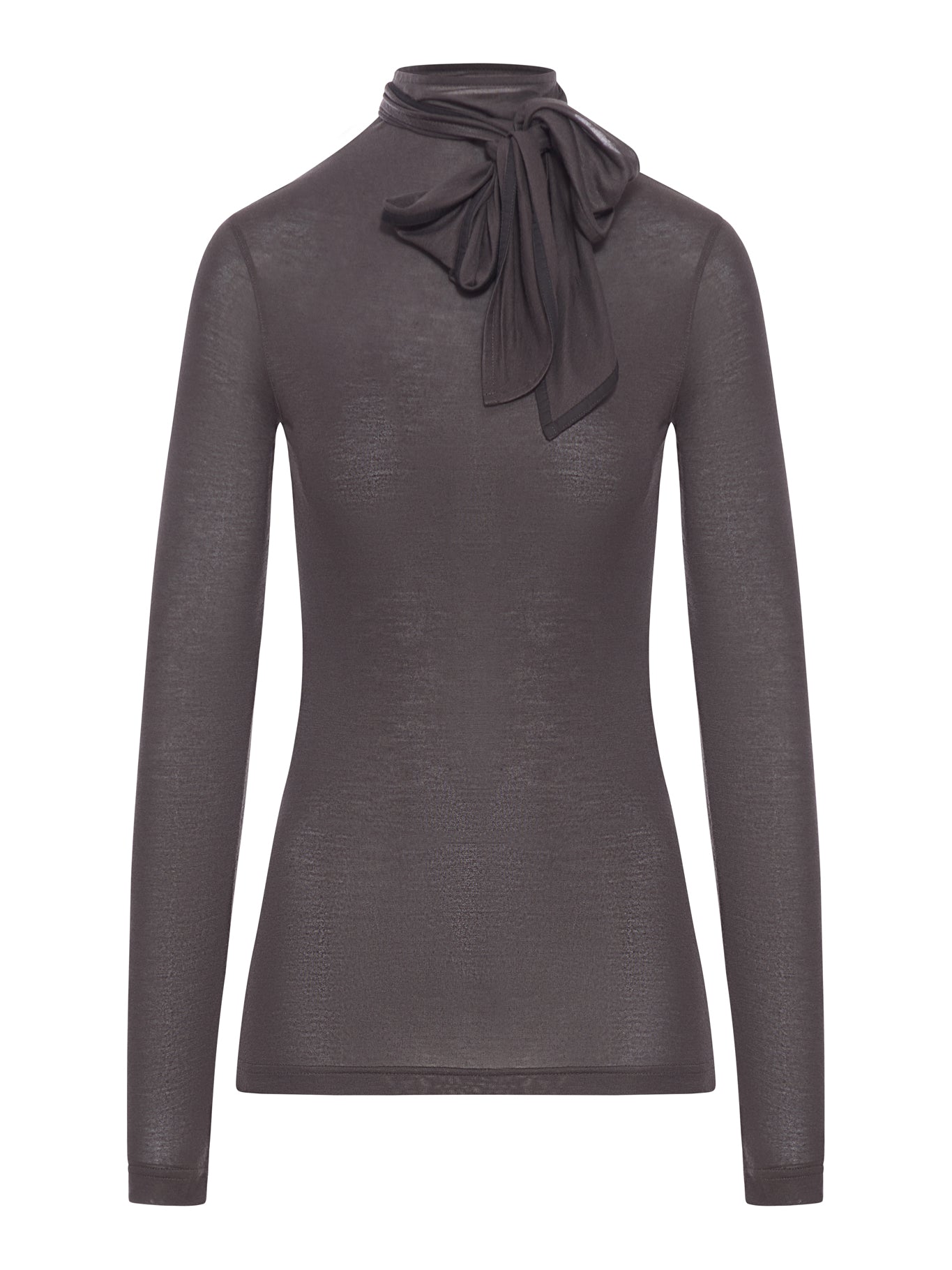 SCARF SWEATER WITH PATCHES