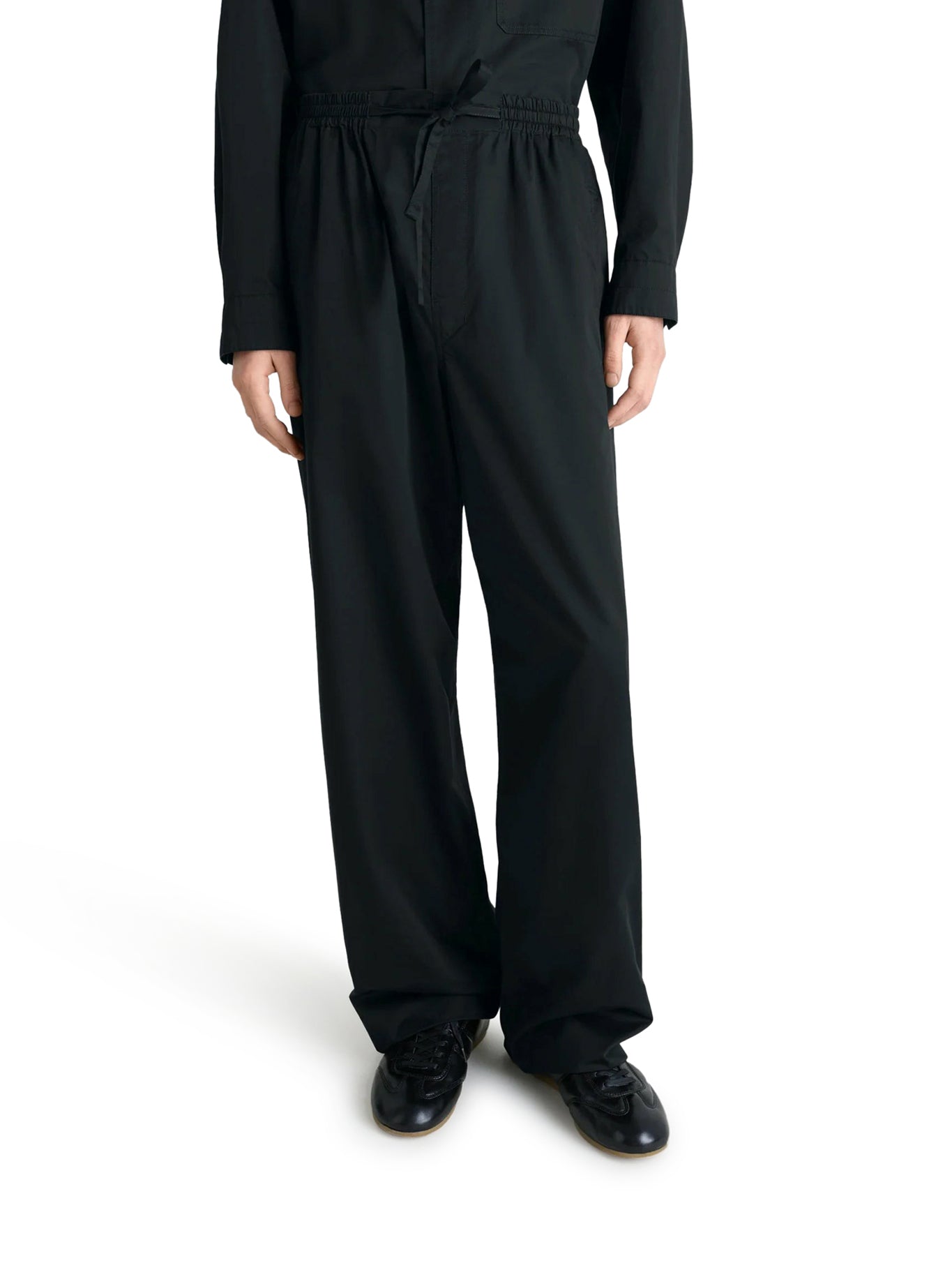 LIGHTWEIGHT COTTON SATIN TROUSERS