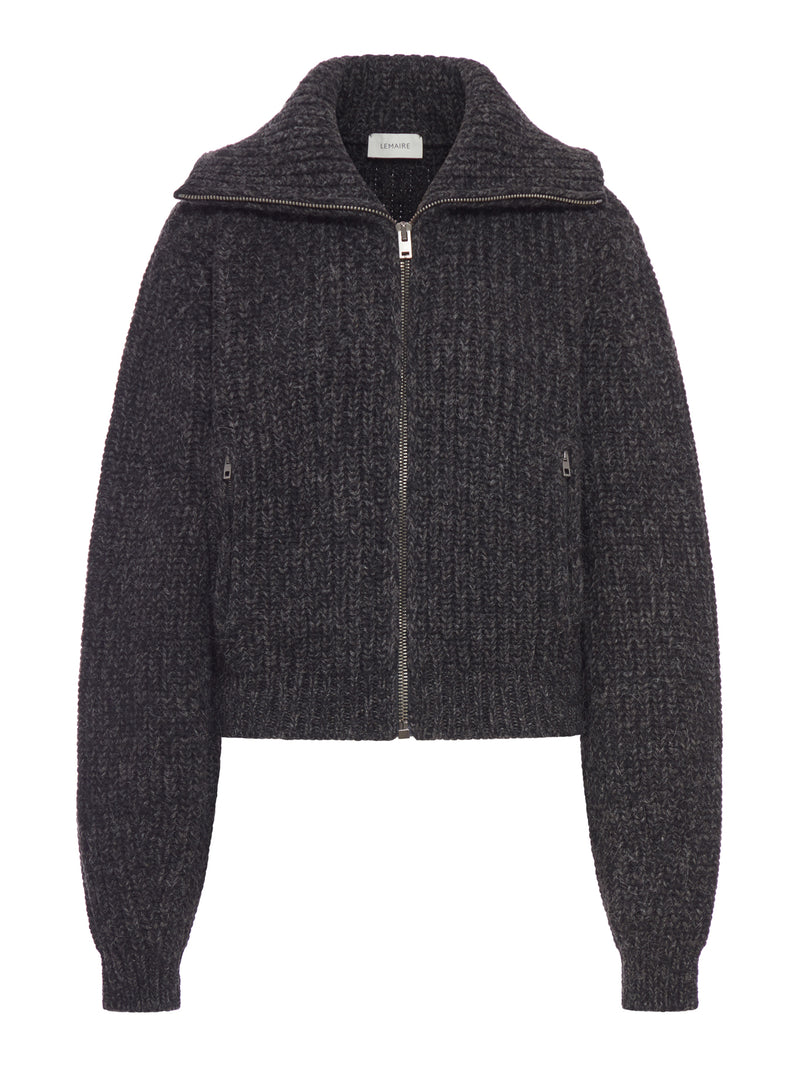 ALPACA ZIP-UP CARDIGAN