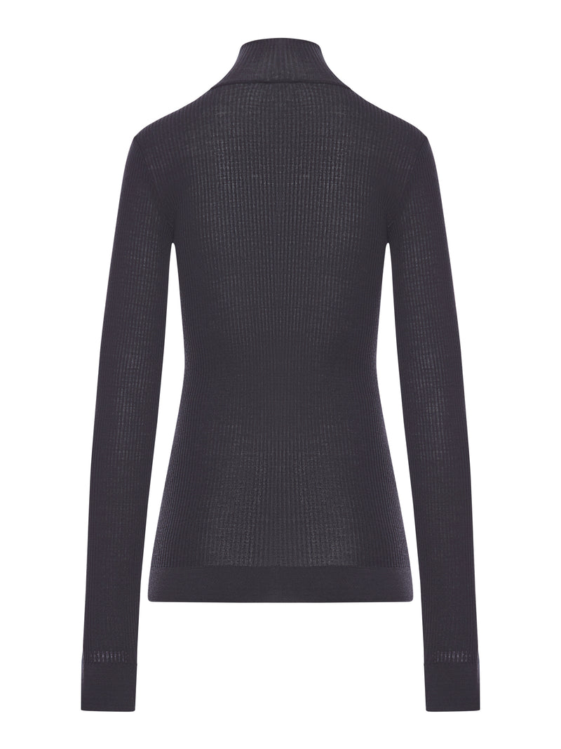 HIGH NECK WOOL SWEATER