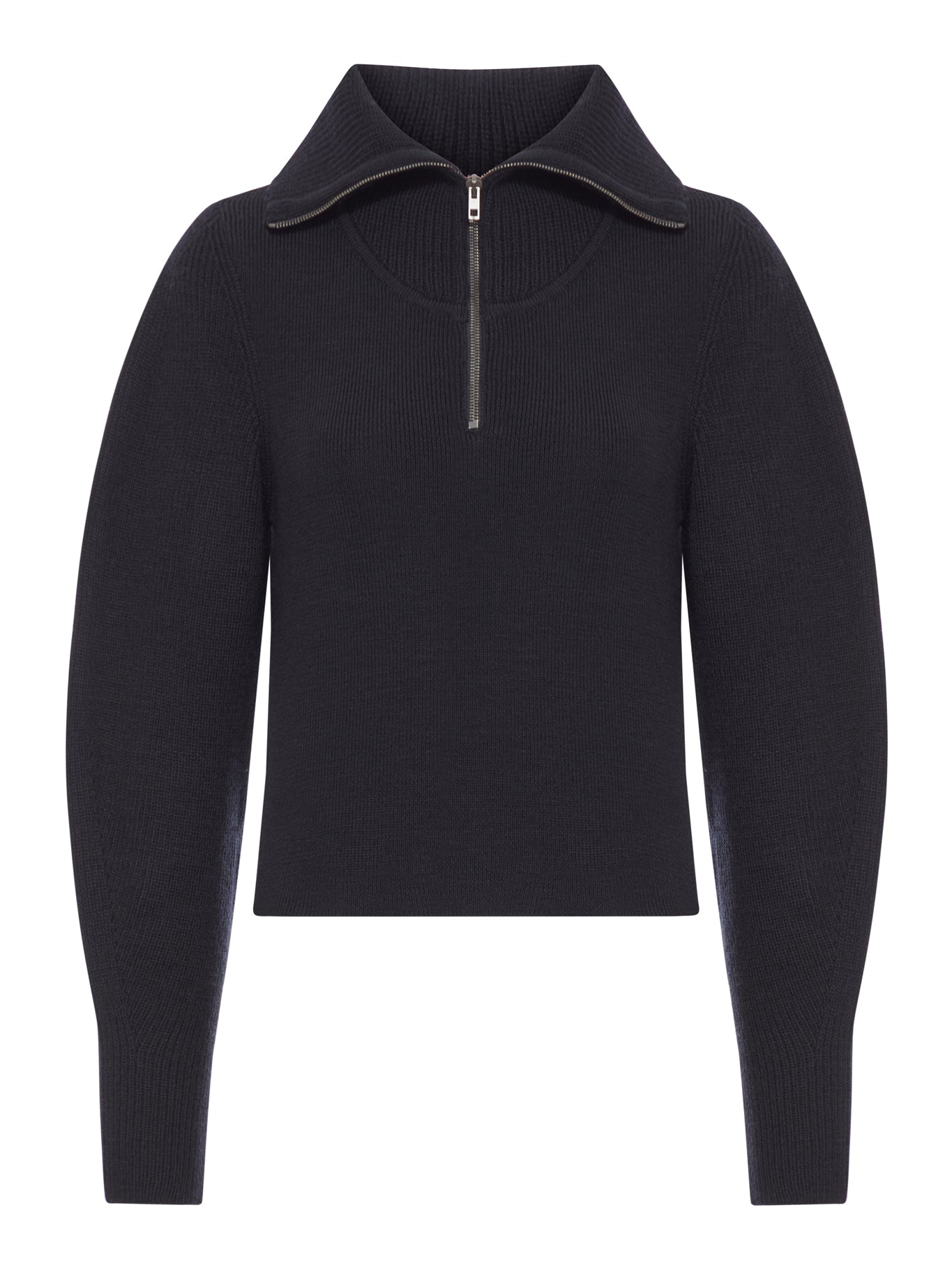 WOOL ZIP-UP SWEATER