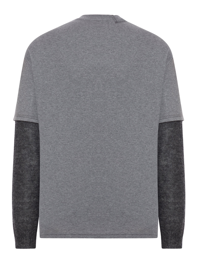 DOUBLE-SLEEVED COTTON TRAUMA T-SHIRT