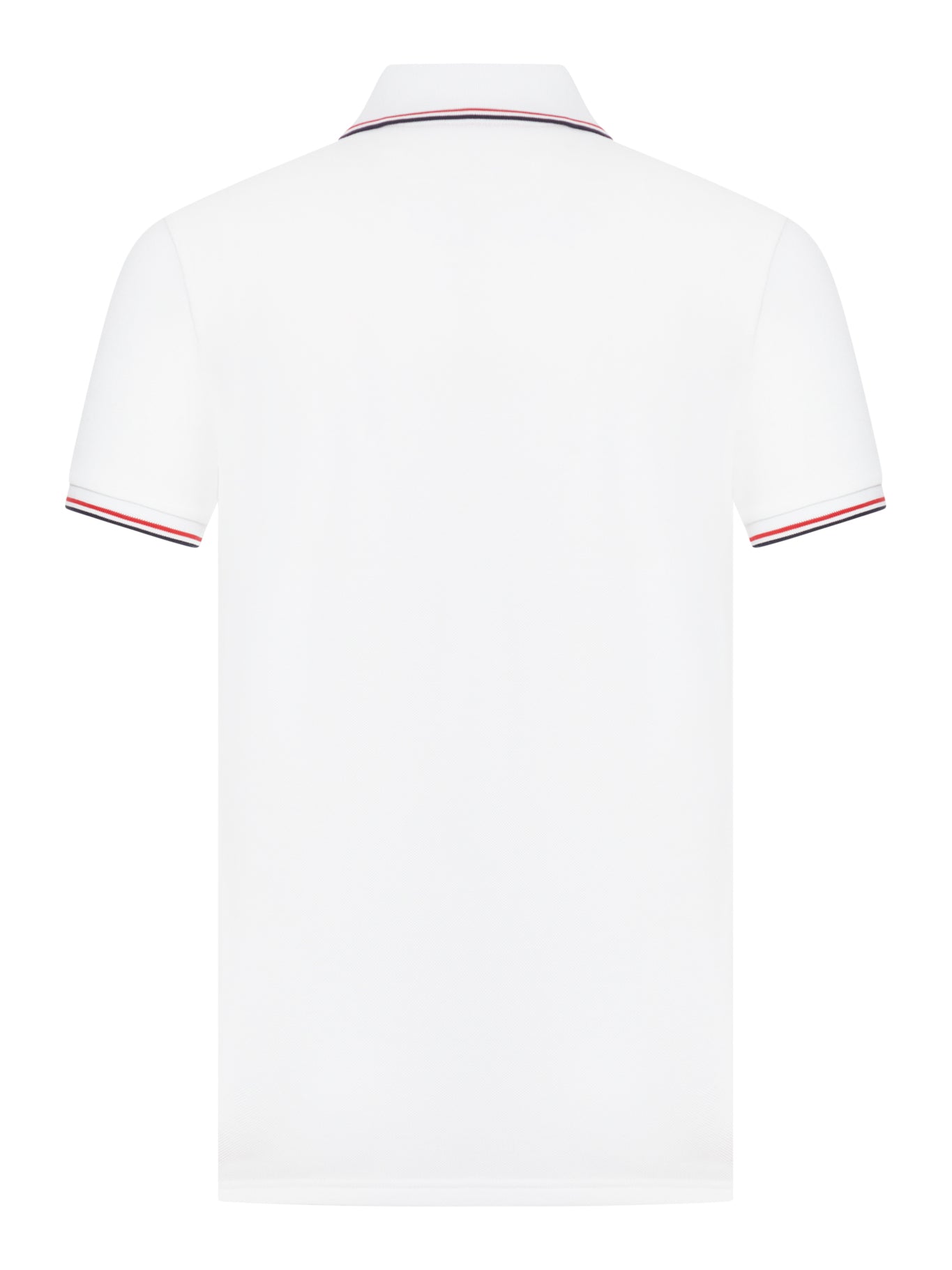 COTTON PIQUET POLO SHIRT WITH TRICOLOUR FINISHES