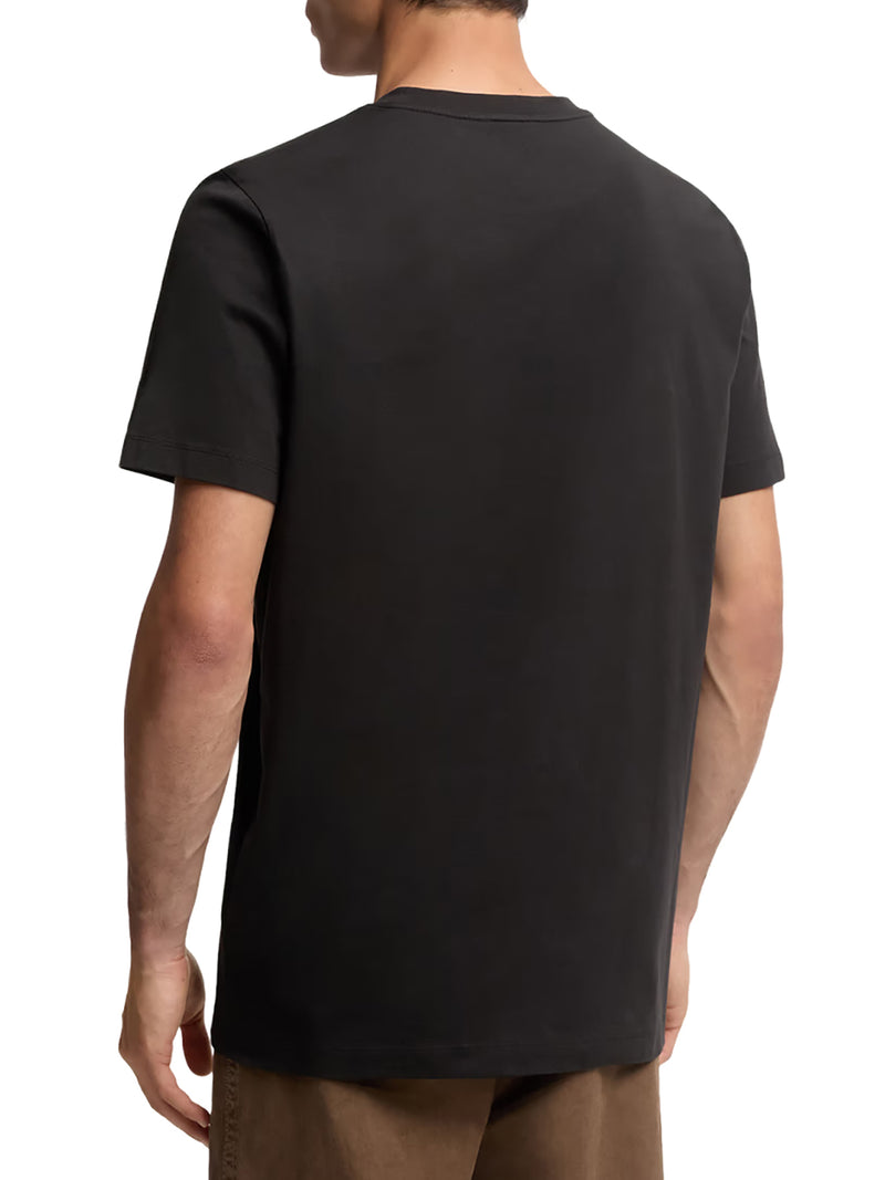 COTTON FLOCKED LOGO T-SHIRT
