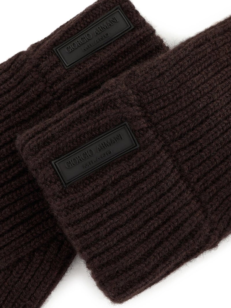 PURE CASHMERE KNITTED GLOVES