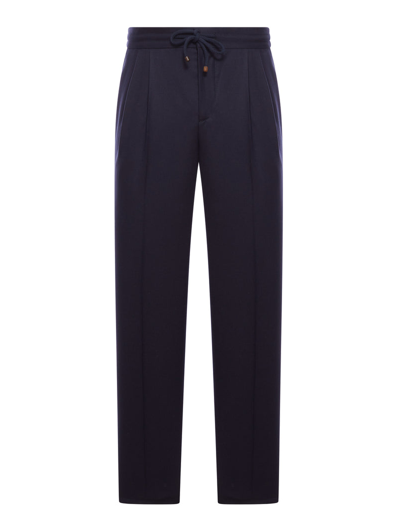 WOOL TROUSERS WITH PLEATS