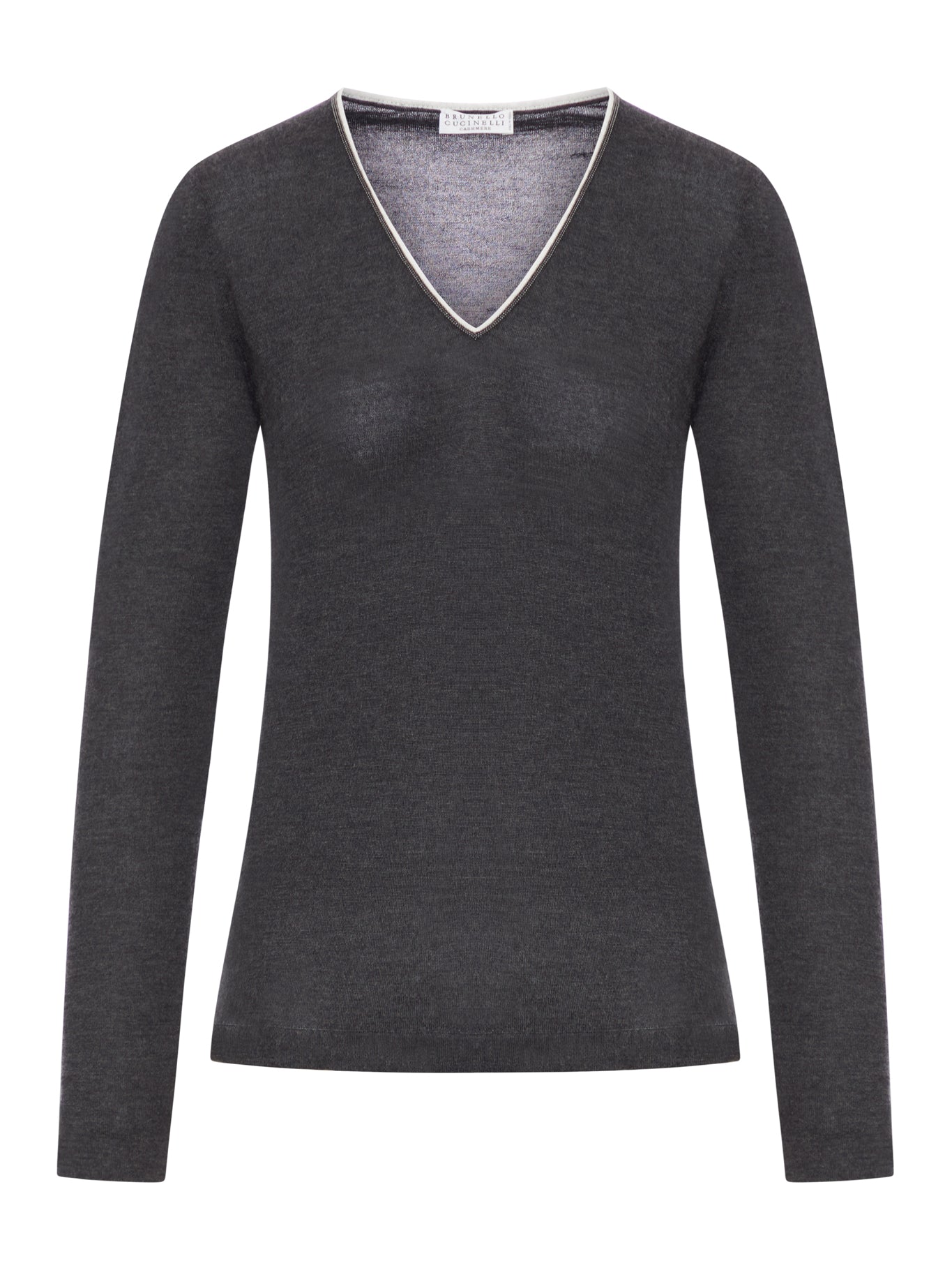WOOL SWEATER WITH CONTRASTING TRIM