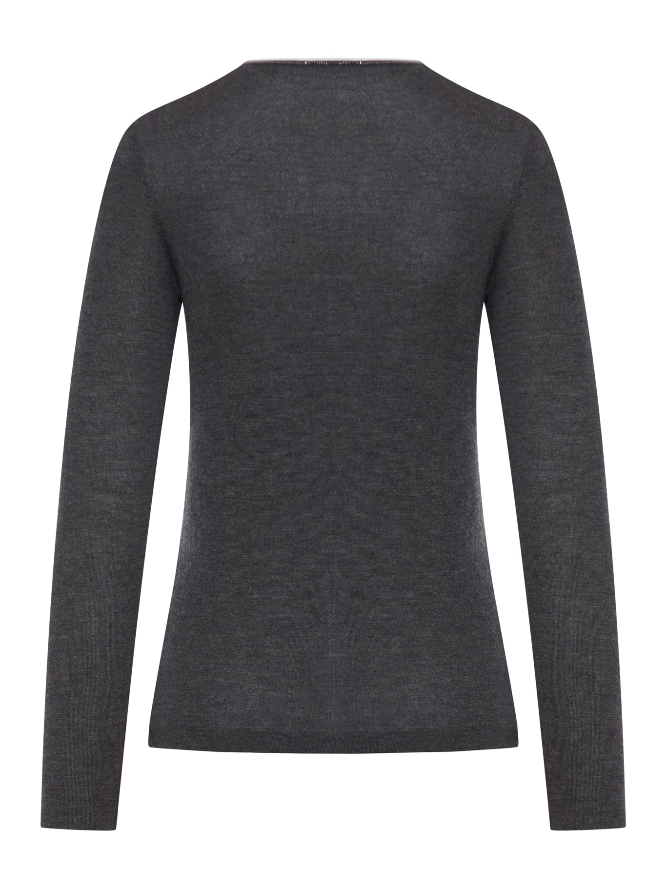 WOOL SWEATER WITH CONTRASTING TRIM