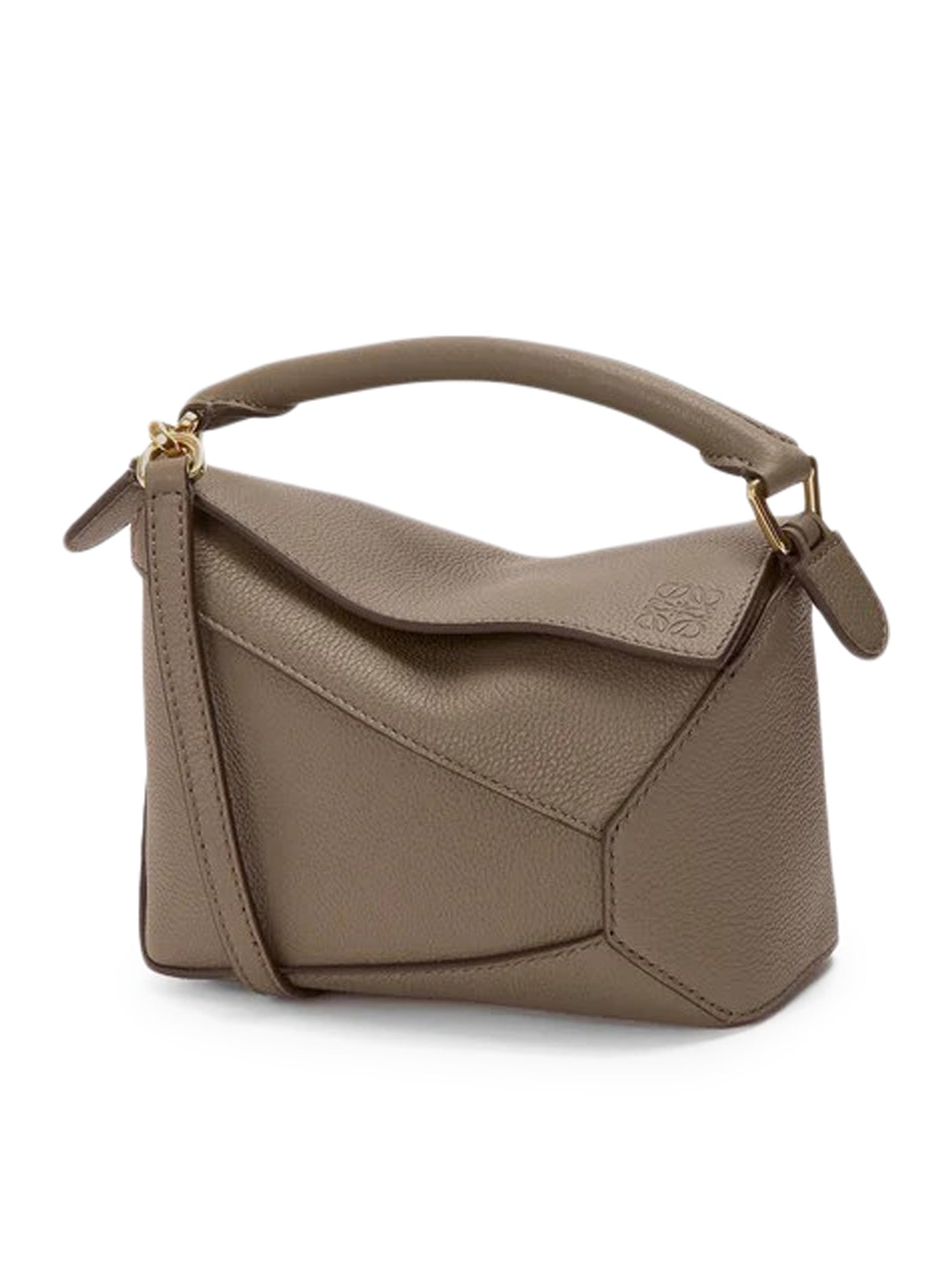 PUZZLE EDGE MINI BAG IN GRENADE LEATHER