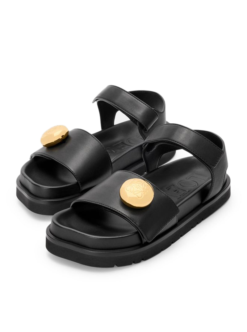 PEBBLE SANDALS WITH SOFT CALFSKIN FUSSBETT SOLE