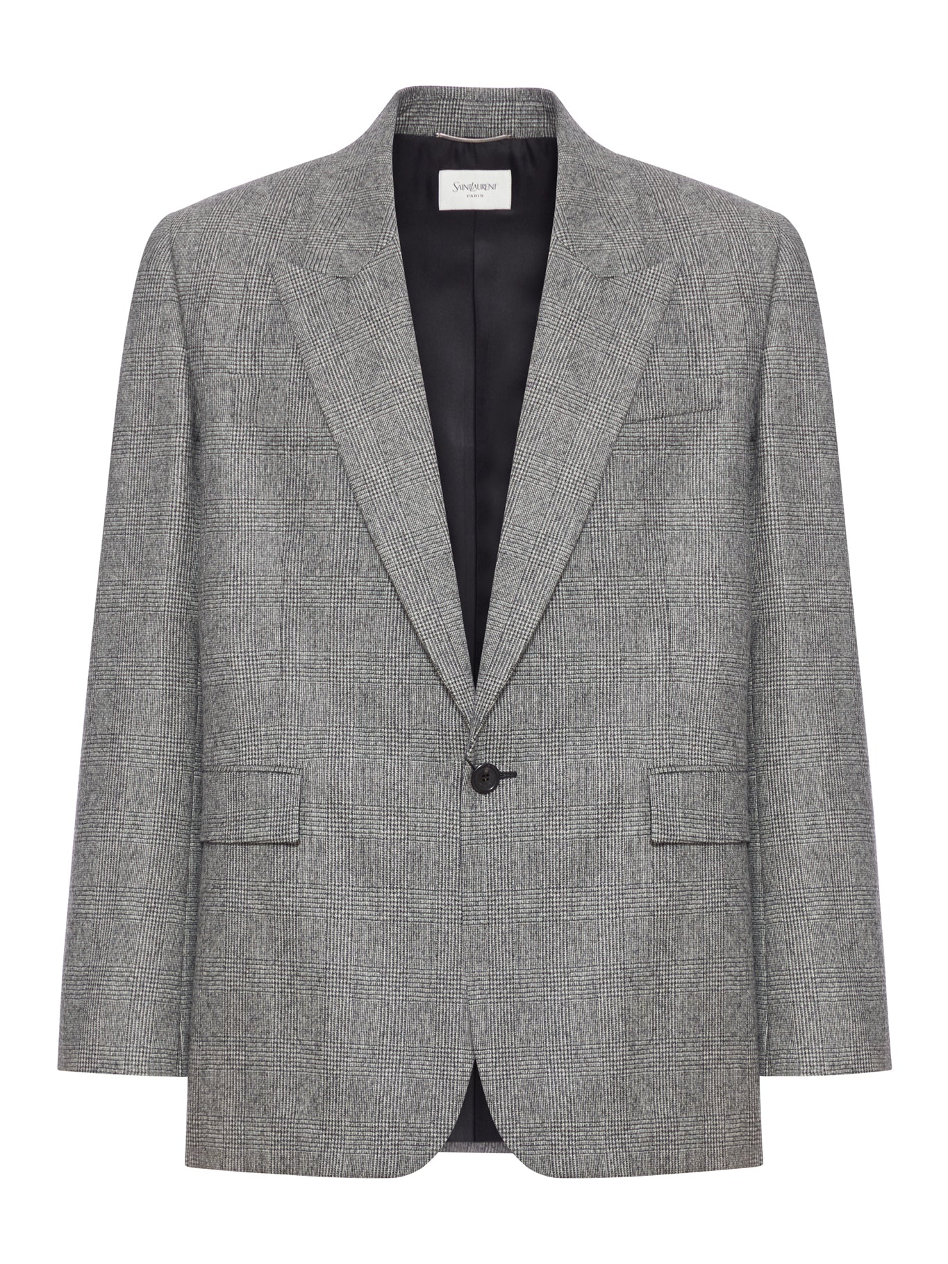 PRINCE OF WALES WOOL FLANNEL JACKET