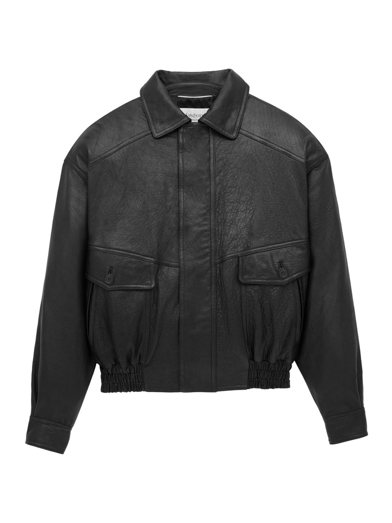BALLOON LAMBSKIN BOMBER JACKET