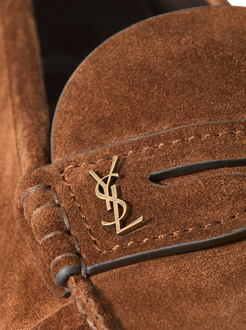 LAURENT SUEDE LOAFERS
