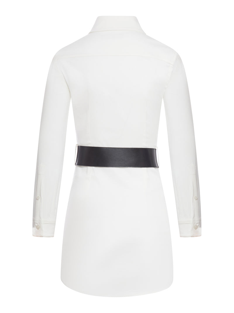 POPLIN MINI SHIRT DRESS