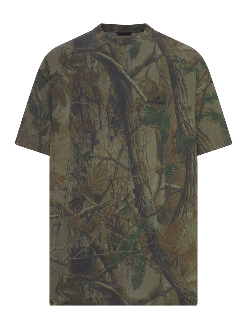 A13 CAMO DRY SPORTS LOGO TWISTED T-SHIRT
