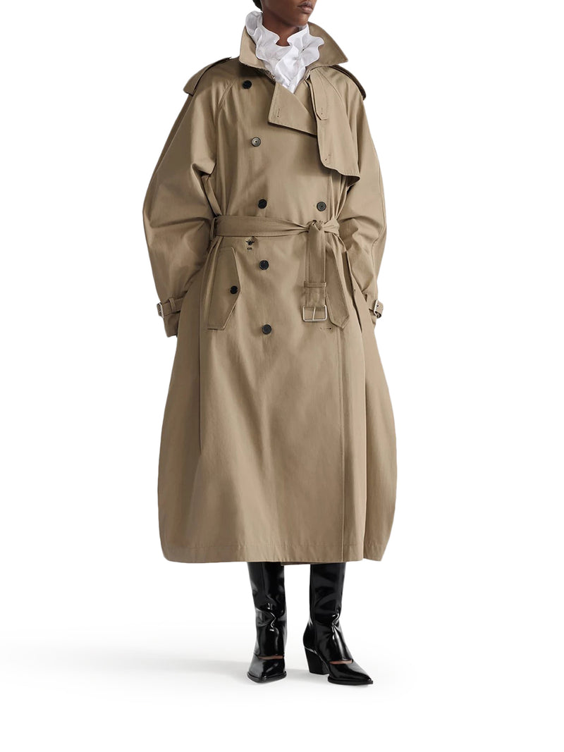 COTTON GABARDINE TRENCH COAT