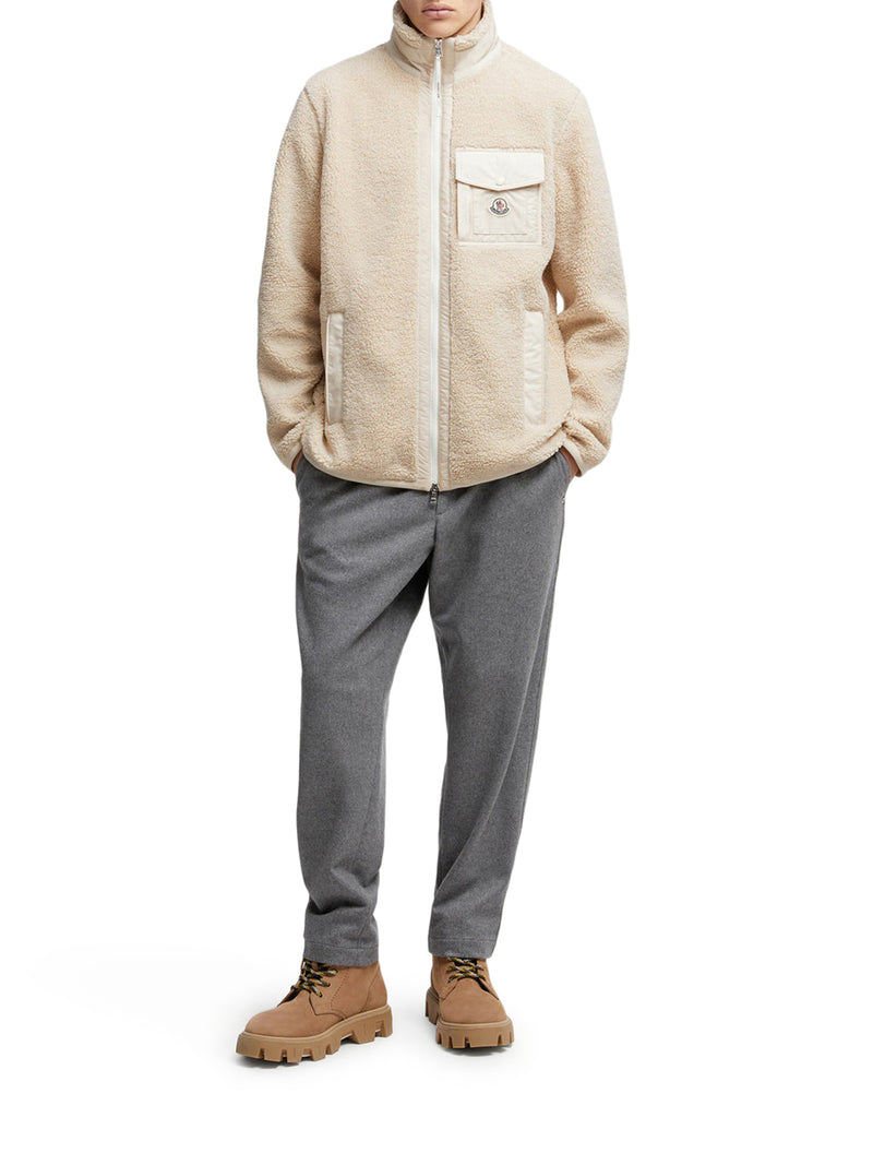 TEDDY-EFFECT FLEECE SWEATSHIRT WITH ZIP AND POCKET