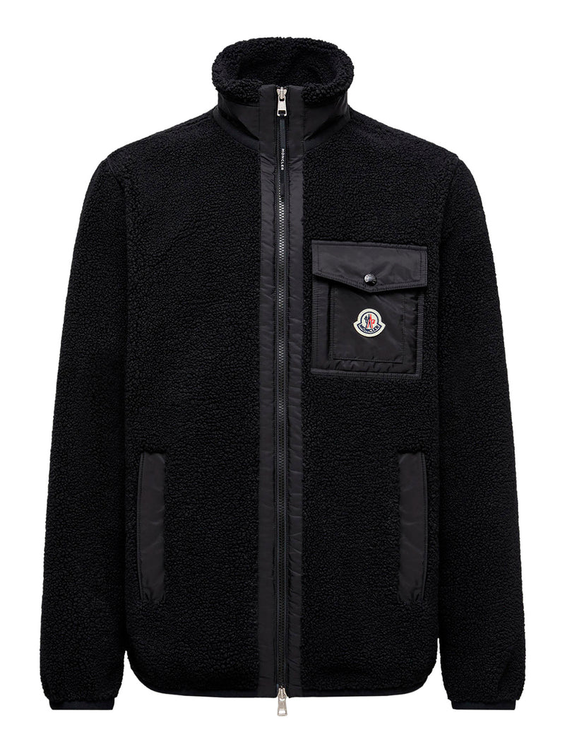 TEDDY-EFFECT FLEECE SWEATSHIRT WITH ZIP AND POCKET