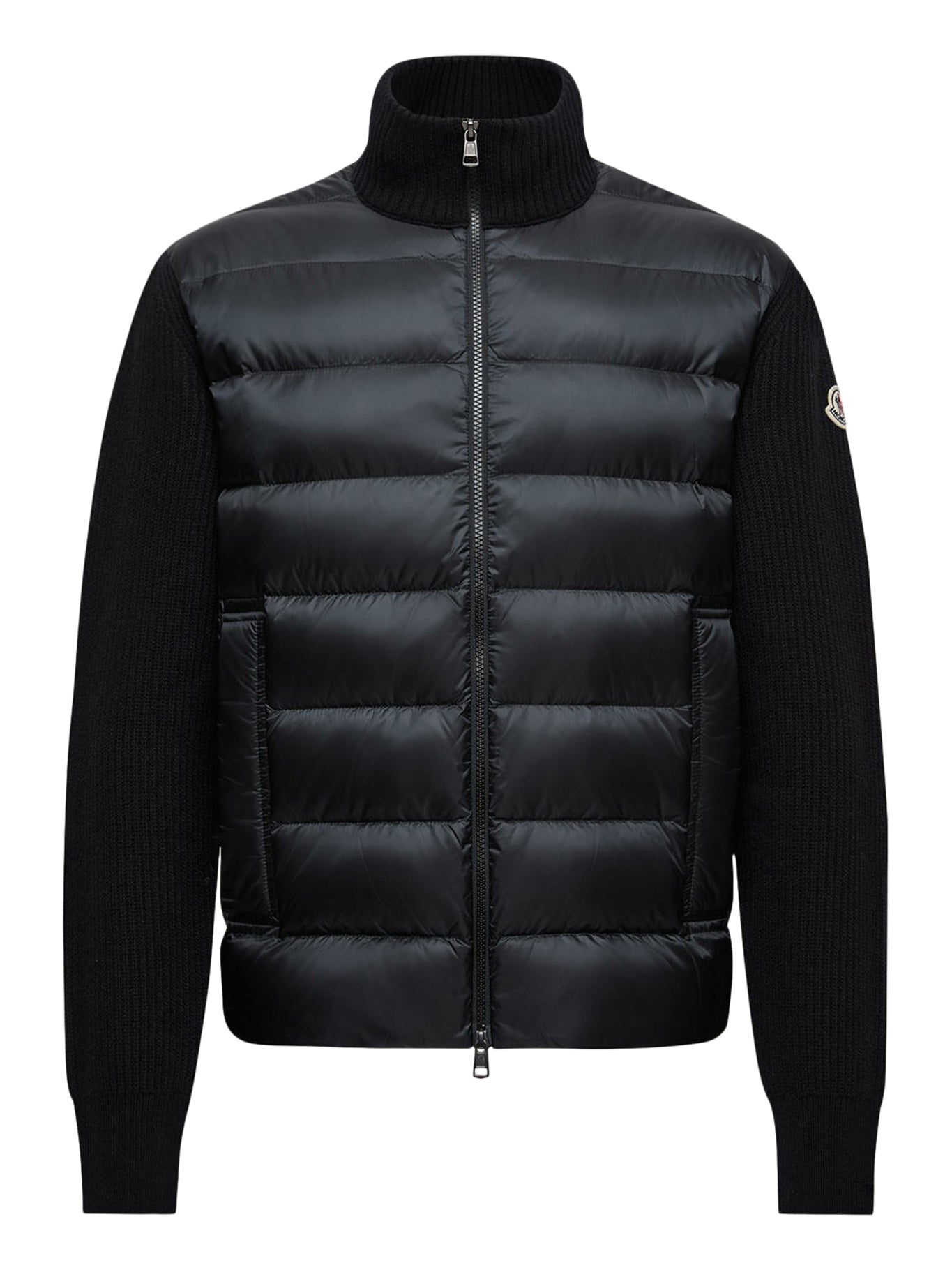 WOOL AND CASHMERE PADDED CARDIGAN WITH ZIP