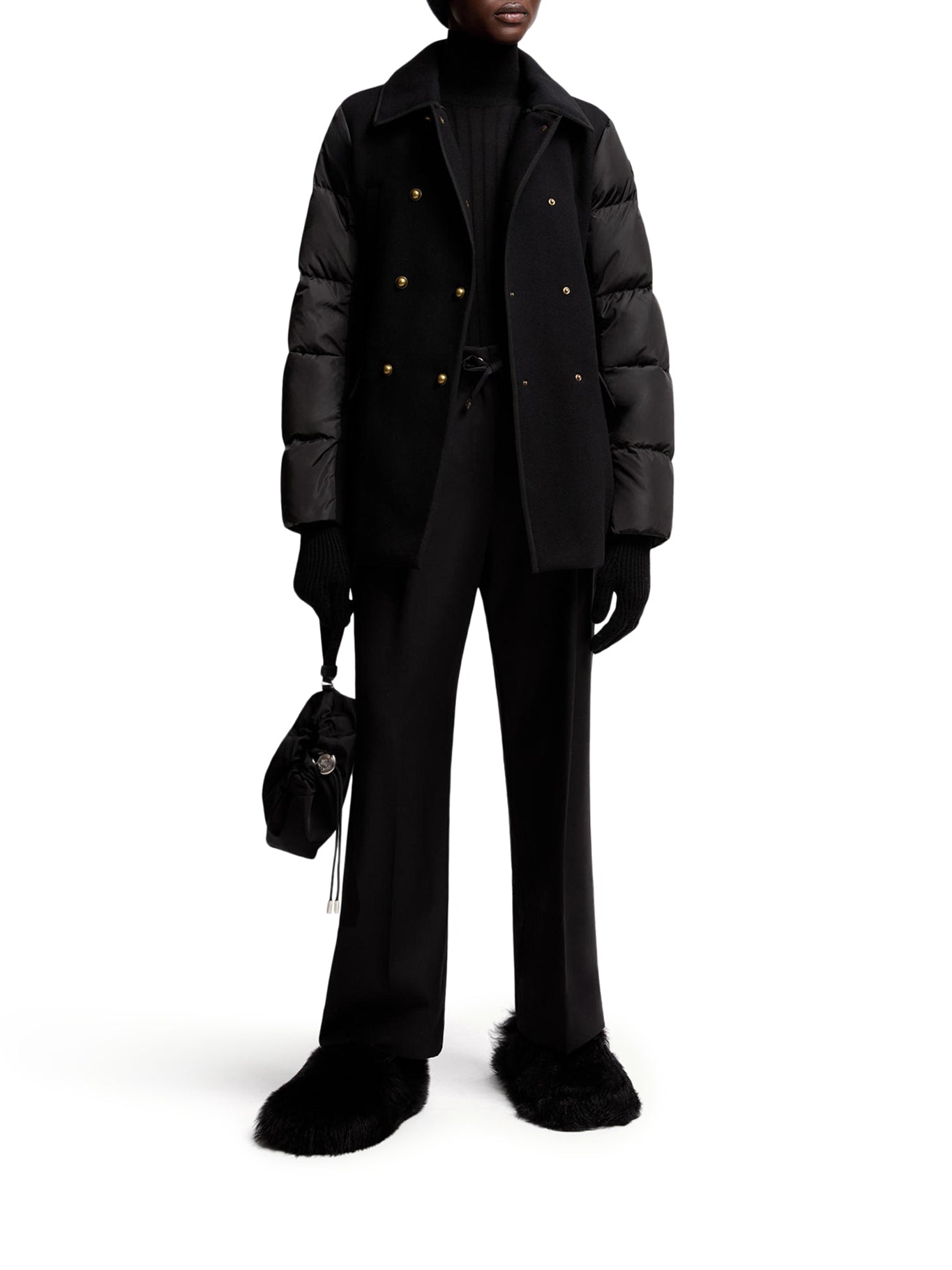 TAILORED WOOL GABARDINE TROUSERS