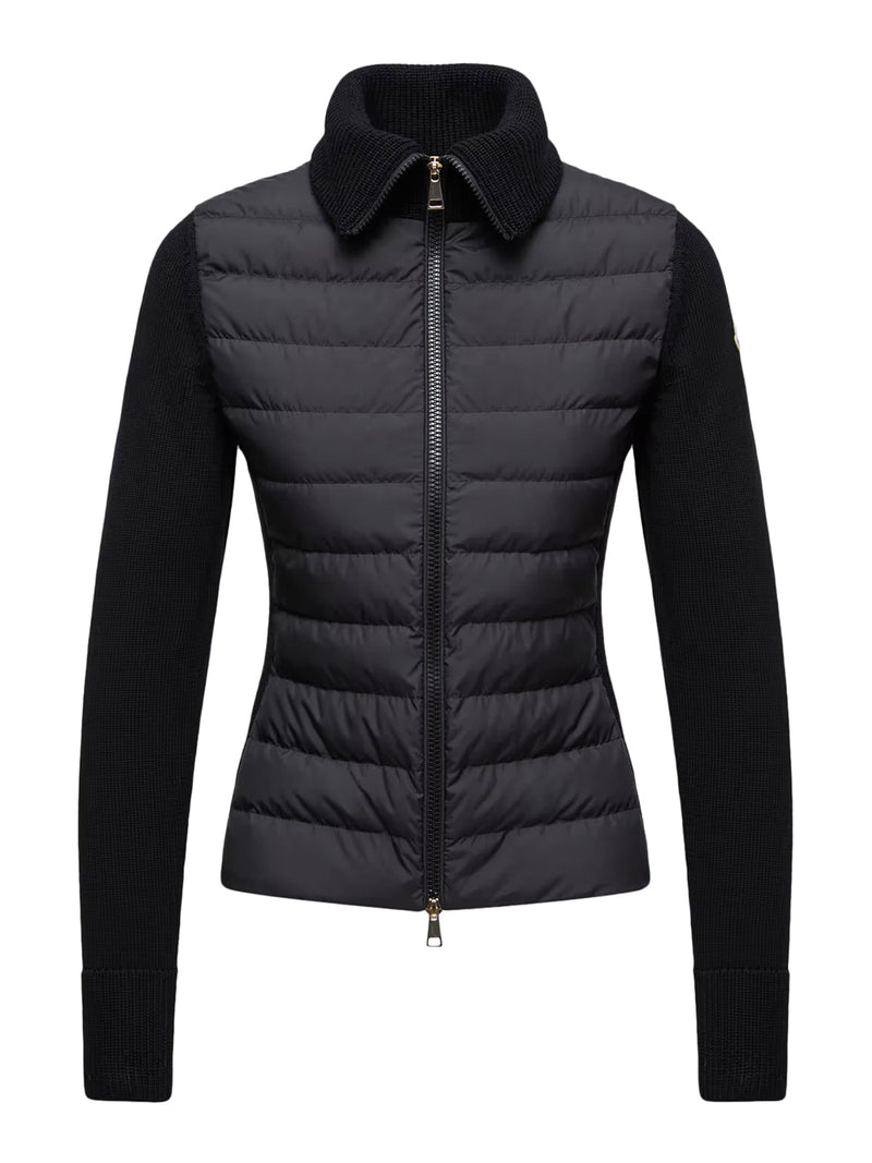 WOOL PADDED CARDIGAN WITH ZIP