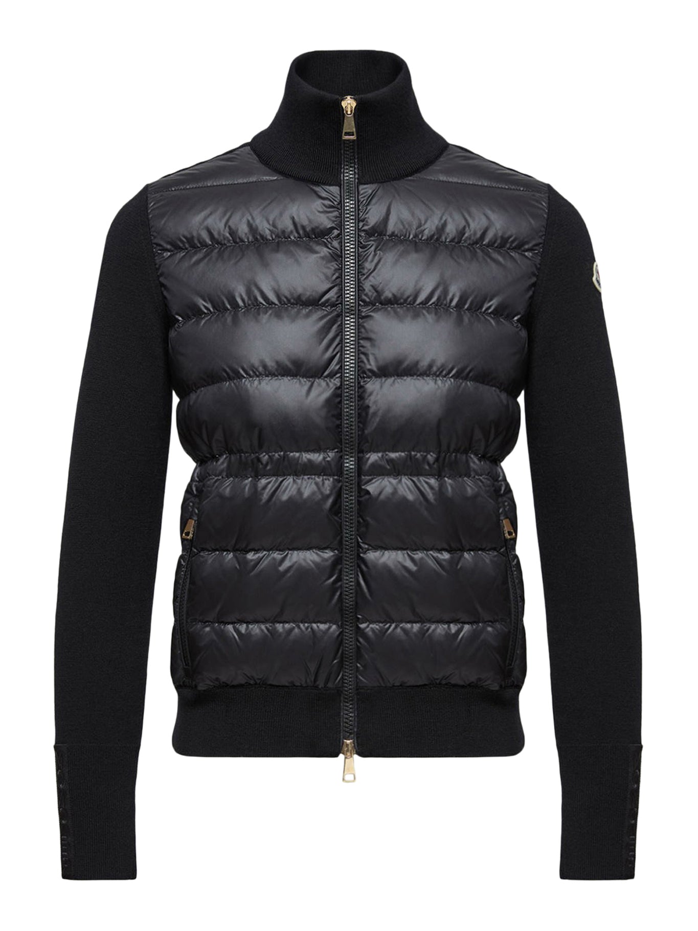 WOOL PADDED CARDIGAN WITH ZIP