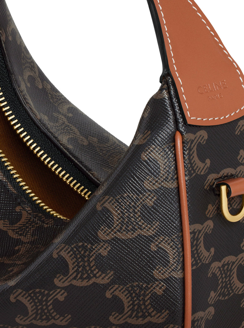 LULU TEEN BAG IN TRIOMPHE CANVAS AND CALFSKIN
