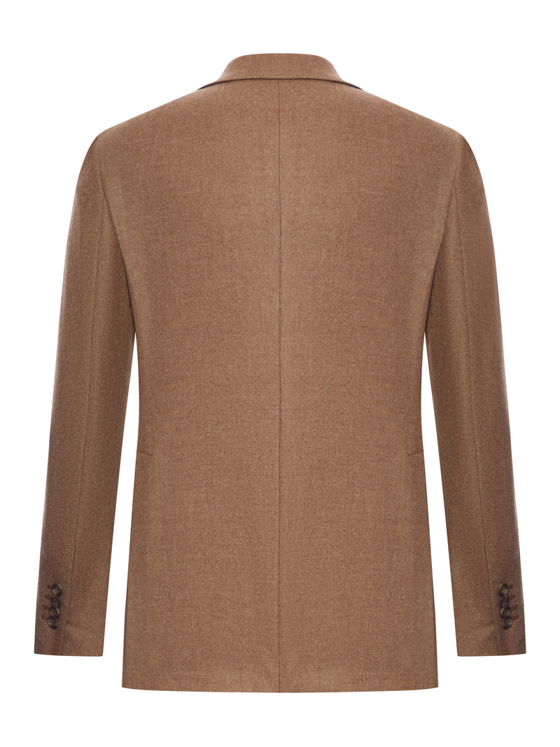 TAILORED SINGLE-BREASTED JACKET IN FAVOLA LORO PIANA