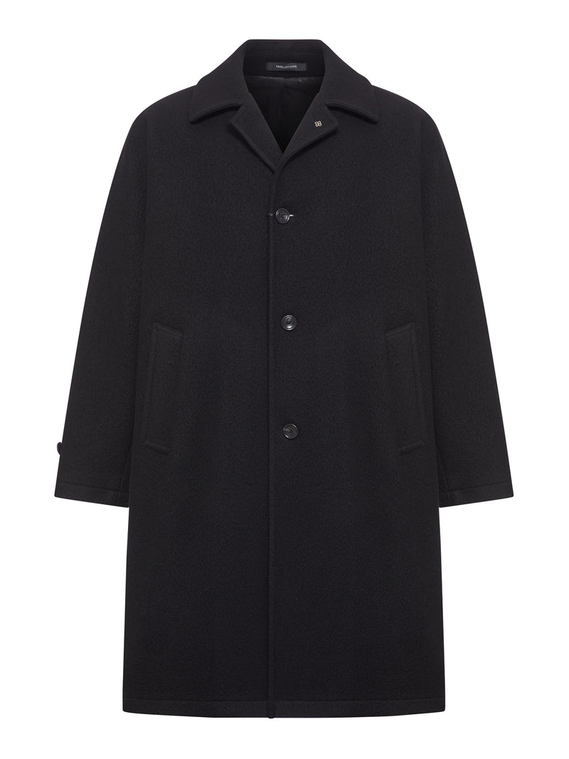 SINGLE-BREASTED WOOL COAT