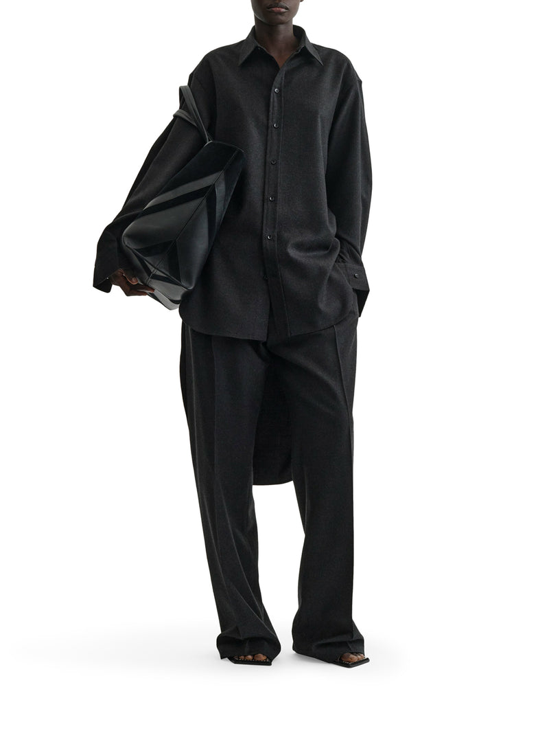 EXTENDED WOOL SHIRT