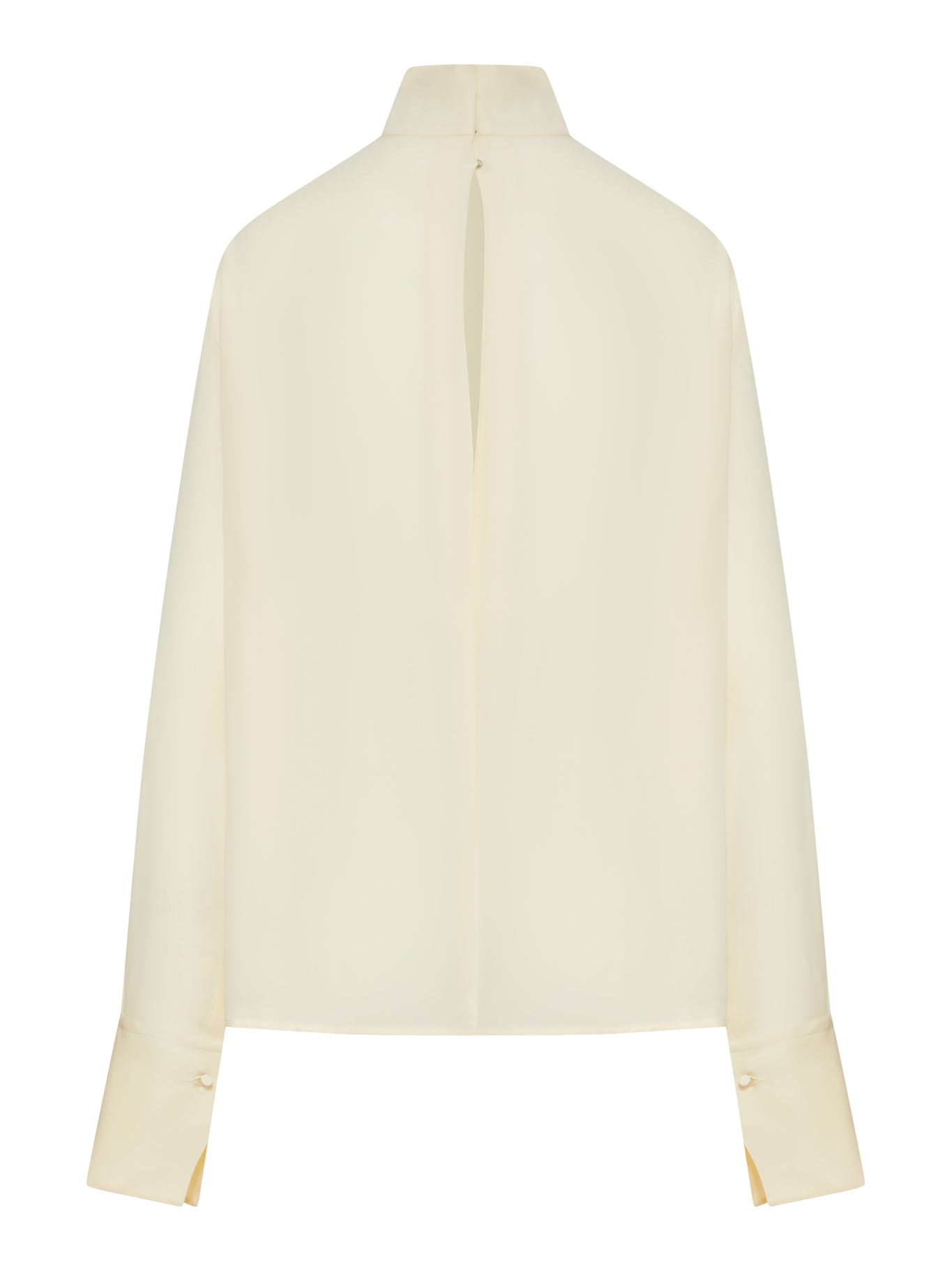 LONG-SLEEVED SILK GEORGETTE BLOUSE