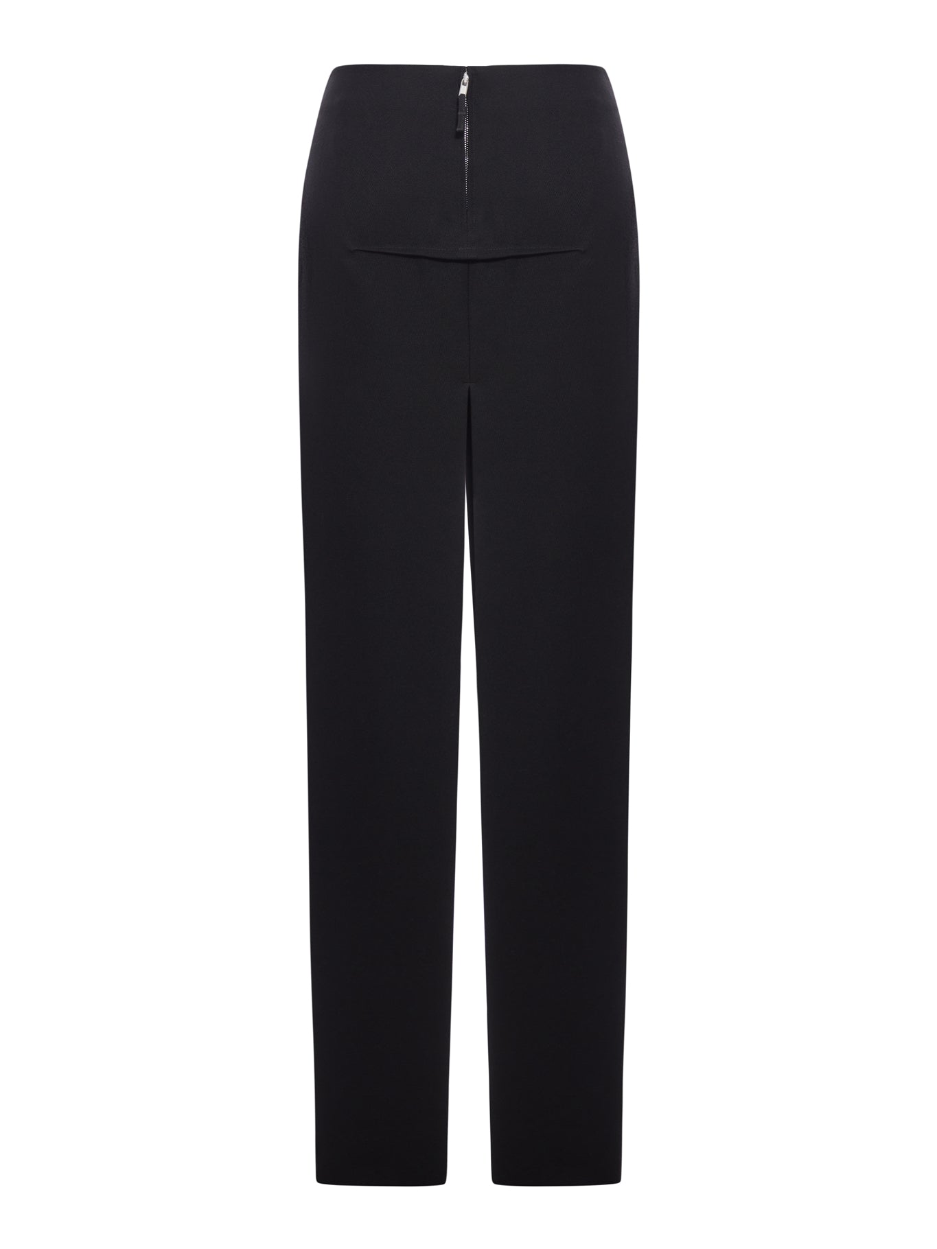 LONG SLICED WOOL SKIRT