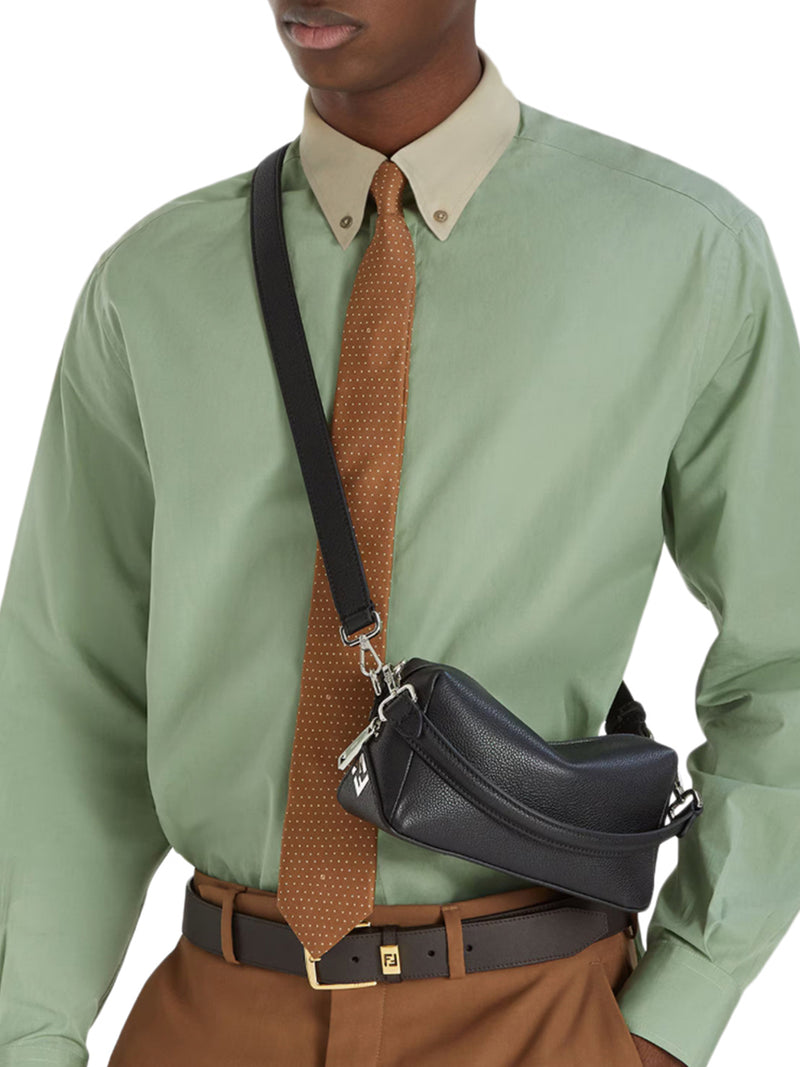 FENDI SMALL BLACK LEATHER BAG