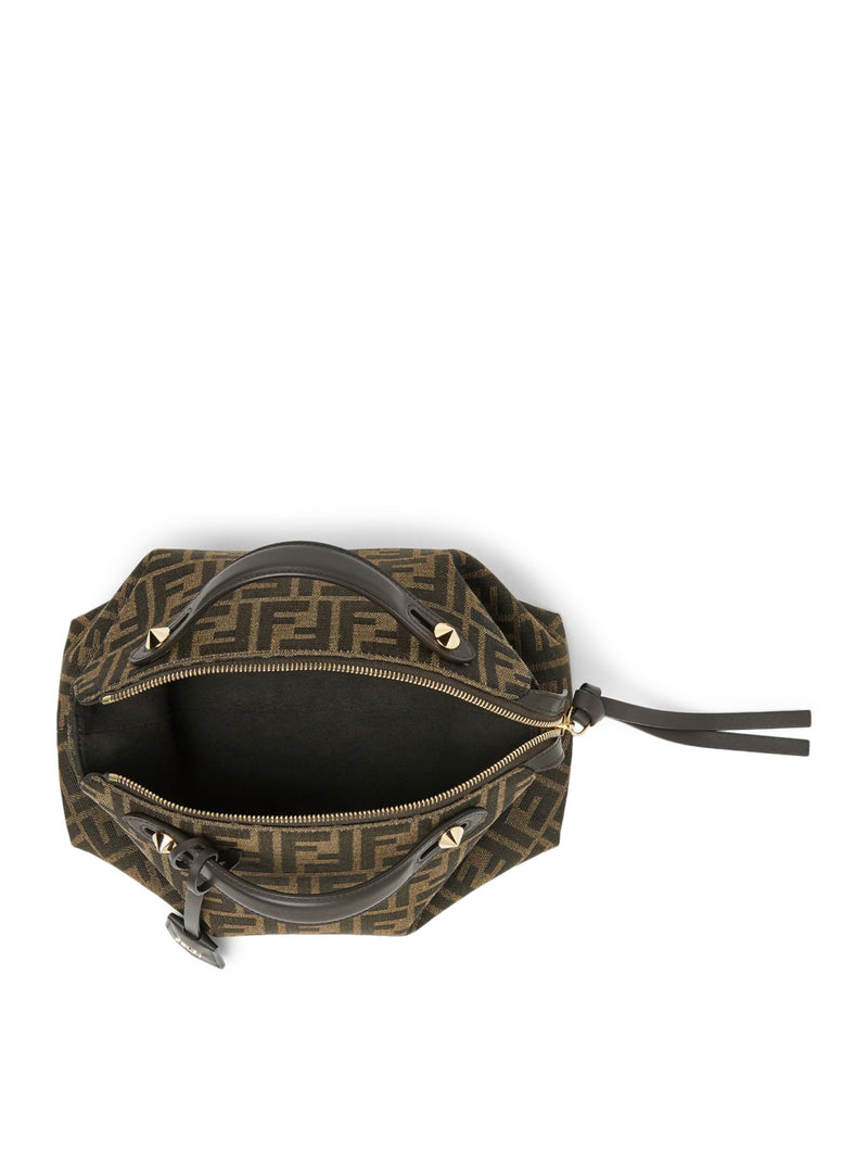 BY THE WAY SOFT MEDIUM BAG IN BROWN FF JACQUARD FABRIC