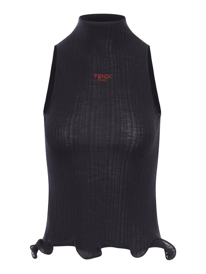 COTTON TOP FINISHED WITH RUFFLES