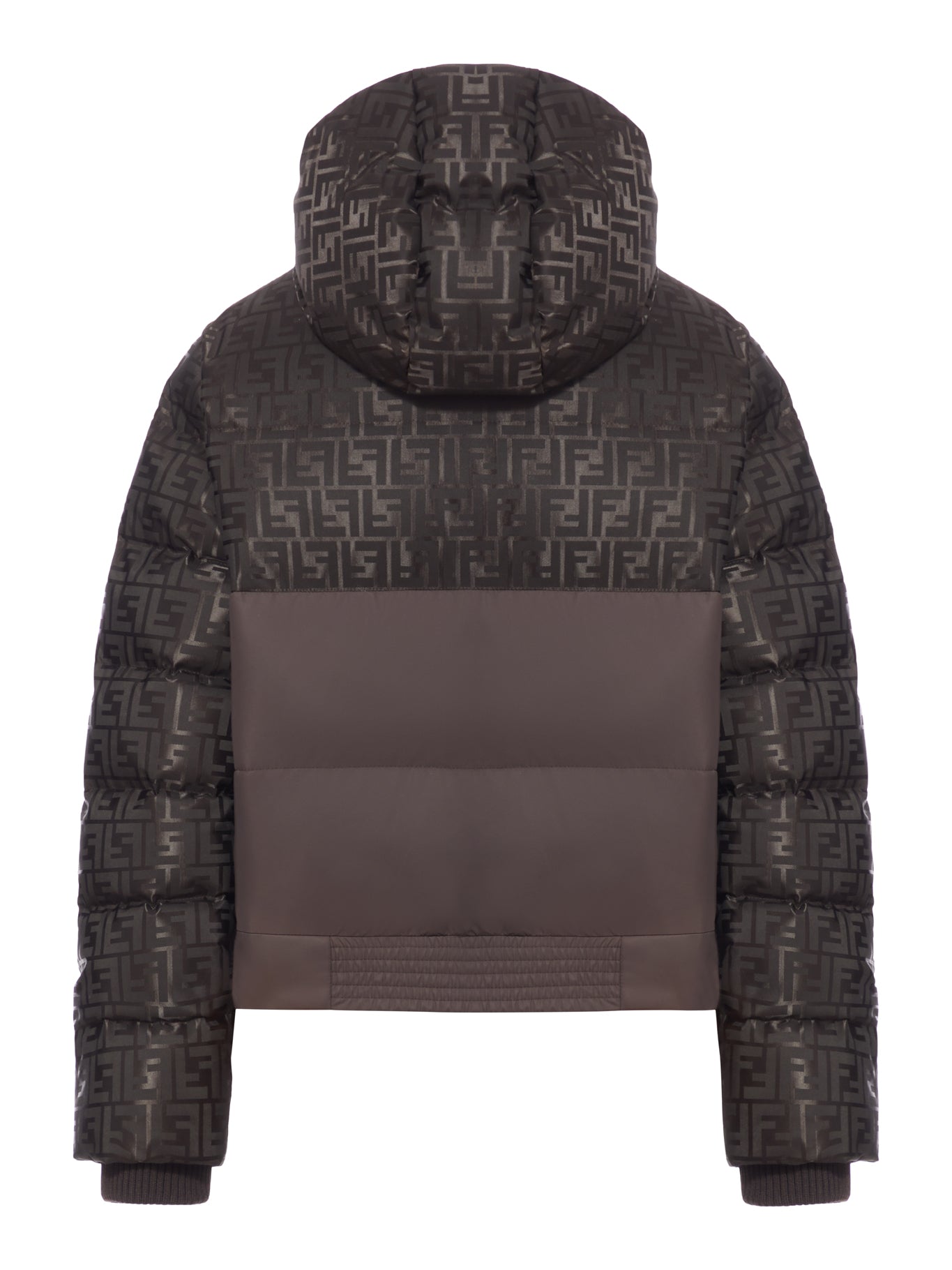 PADDED JACKET IN FF JACQUARD TECHNICAL FABRIC