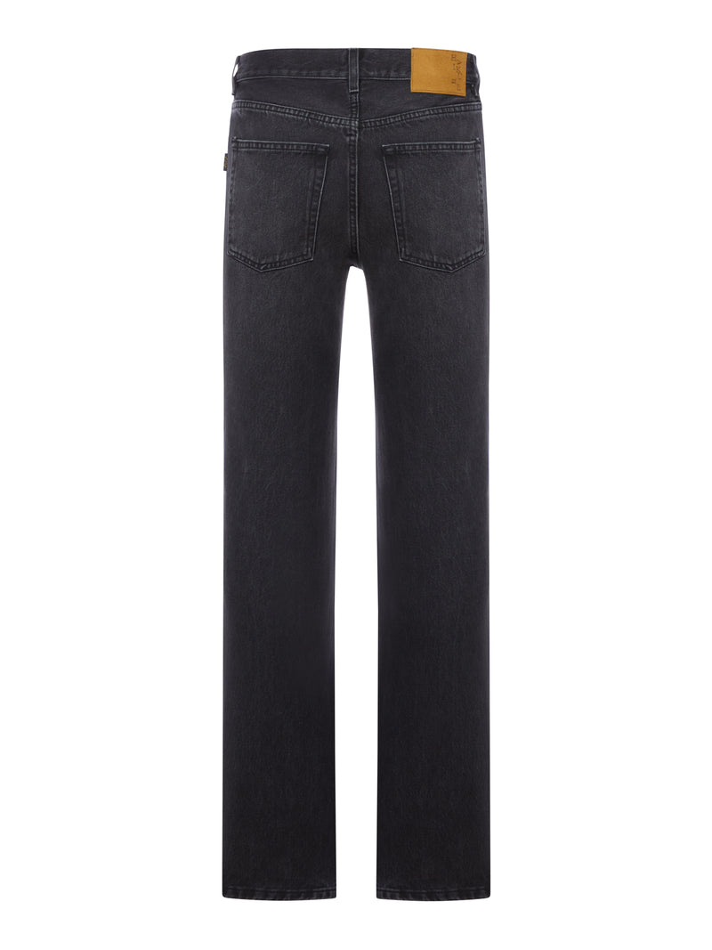 FERGUS MID BLACK JEANS IN COTTON DENIM