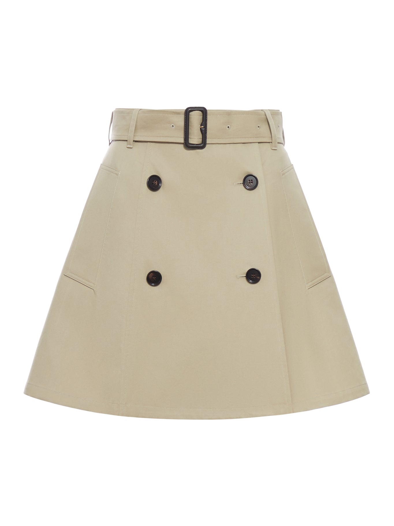 GABARDINE TRENCH MINISKIRT