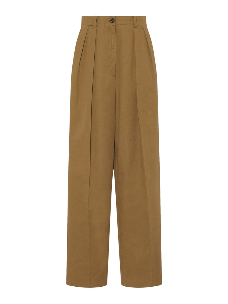 IGOR PANTALONI IN COTONE E CASHMERE