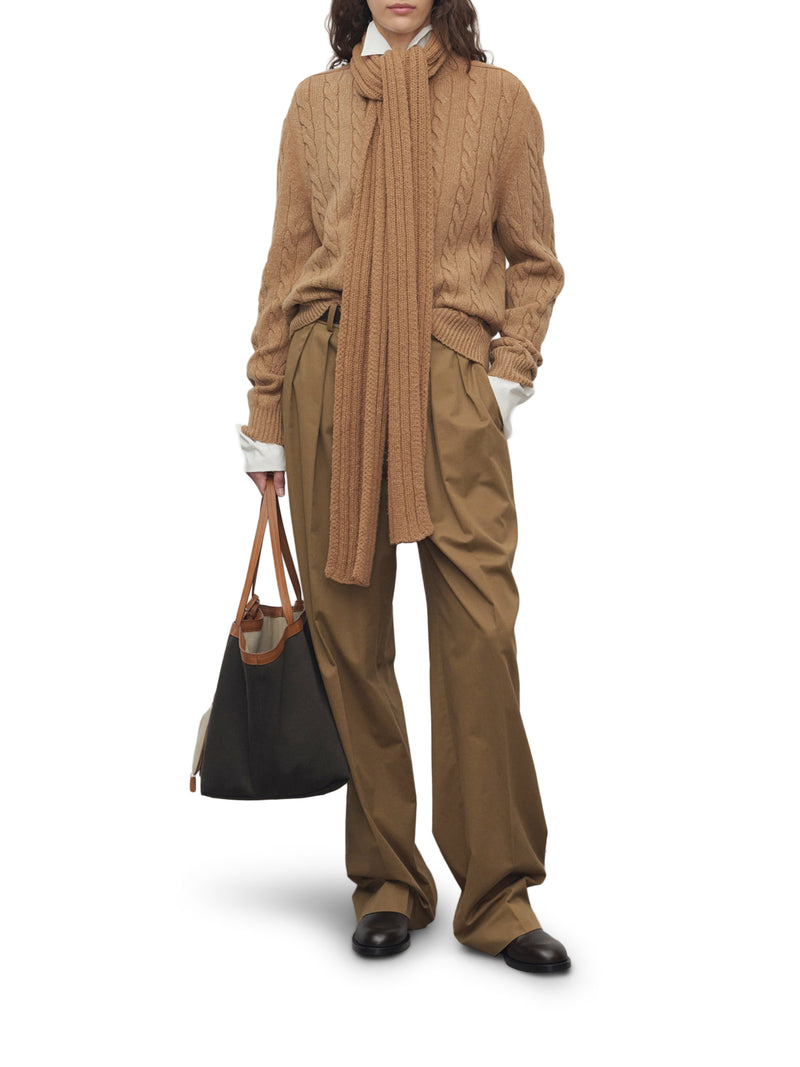 IGOR PANTALONI IN COTONE E CASHMERE