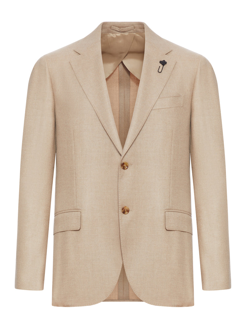 LORO PIANA SINGLE-BREASTED UNLINED CASHMERE TAILORED JACKET
